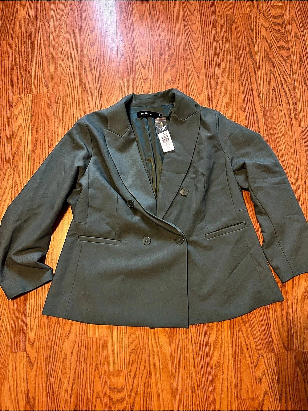 Torrid Studio by Torrid blazer Double-Breasted Blazer Green Size 2 NWT